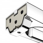 Keuco Moll dvieļu turētājs 2-stieņi, 450 mm, Hroms 3