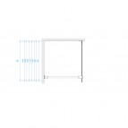 Bezrāmju dušas siena Dora 120x200 cm 3