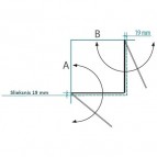 Dušas kabīne Viktorija 90x90x200 cm, Melns matēts 6