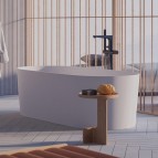 Omnires OVO M+ brīvi stāvoša vanna 160x75 cm, Matt Coral 4