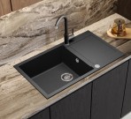 Sabia virtuves maisitājs ar grozāmu snīpi, PVD Graphite 3