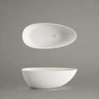 PAA Vanna BELLA OVO 1700 × 800 mm, Silkstone®, Matte Oyster 3