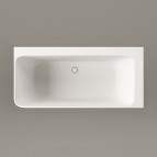 PAA Vanna Quadro Corner A 1600×750 mm, Silkstone®,Matte Grey 2