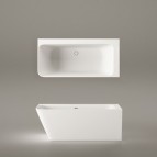 PAA Vanna Quadro Corner A 1600×750 mm, Silkstone®,Matte Oyster 5