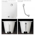 Accent akmens masas vanna 167x71 cm ar hromētu sifonu 5