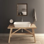 PAA Izlietne Quadro On, 555x335 mm, Silkstone®, Matte Caffelatte 7