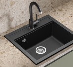 Sabia Eko 2 virtuves maisitājs ar grozāmu snīpi, Black metallic 2