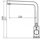 Forte Eko 2 virtuves maisitājs ar grozāmu snīpi, Argent 2