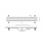 Valtemo HARKLINE BASE Dušas kanāls, 40 cm 2