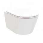 Ravak Flow RimOff tualetes pods+SC vāks+rāmis+taustiņš, Balts  2