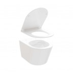 Ravak Flow RimOff tualetes pods+SC vāks+rāmis+taustiņš, Balts  12
