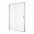 Divera D22S2B bīdāmas dušas durvis 140 cm, Chrome/Clear glass