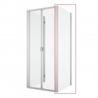 Divera D22F1 dušas sieniņa 120 cm, Chrome/Clear glass 2