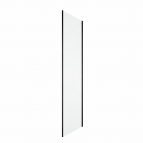 Divera D22F1 dušas sieniņa 100 cm, Black/Clear glass