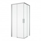 Divera D22SE2B kantains dušas stūris 80x80 cm, Chrome/Clear glass