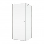 SOLINO SOL1 veramas dušas durvis 80 cm, Brushed Nickel