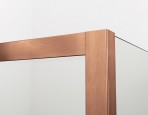 SOLINO SOL1 veramas dušas durvis 75 cm, Brushed Copper 4