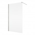 ANNEA ANT1 dušas sieniņa 75 cm, Brushed Nickel/Clear glass