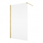 ANNEA ANT1 dušas sieniņa 100 cm, Brushed Gold/Clear glass