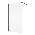 ANNEA ANT1 dušas sieniņa 80 cm, Brushed Gun metal/Clear glass