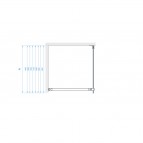 Bezrāmju dušas siena Kaja 80x200 cm 4