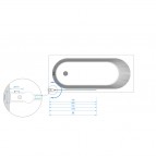 Vannas sieniņa Maja 90x150 cm  6