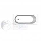 Vannas sieniņa Mija 90x150 cm 7