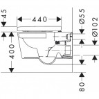 EluPura S Rimless pods AquaHelix Flush ar Hygiene efektu un SC/QR vāku 9