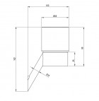 Silia glāze ar turētāju, Brushed Steel 2