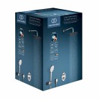 Dušas sistēma Ceratherm Navigo iebūvējamā D 300 mm, komplekts, Hroms 11