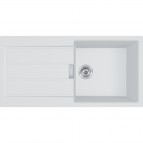 Virtuves izlietne S2D 611-100, 1000x500 mm, Arktis weiss