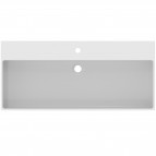 Extra izlietne ar slīpētu apakšu 101x45x15 cm, Balta 5