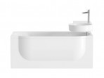 Ravak ARC 160x75 cm vanna, labā puse, Balta  6