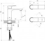 Plan PN 014.20BLM izlietnes maisītājs 168 mm, Black matt 2