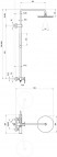 Spring SG 098.10WHM dušas sistēma bez termostata, White matt 2