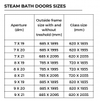 AU Tvaika pirts durvis 9x20, 890x1990 mm 2