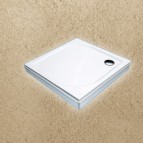 Dušas paliktnis SPN P707 900x900 mm akmens masas ar paneli, Balts 2