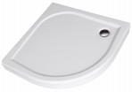 Dušas paliktnis SPN P716 800 x 800 mm, akmens masas ar paneli, Balts