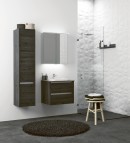 KAME City Izlietnes skapis, 80 cm, Black oak/Blakc profiles 4