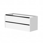 KAME City Izlietnes skapis, 120 cm, Light oak/Black profiles 2