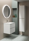 Kame Loft Vannas istabas augstais skapis 166x35 cm, Grey stone 3