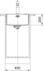 Mythos BXM 210/110-40 virtuves izlietne, 440x450 mm, PushKnob vadība 2