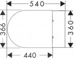 Komplekts Rāmis + pods EluPura S  AquaFall Flush + SC vāks + Taustiņš 16