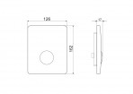 Laufen Urinal INEO AU109 taustiņš pisuāram, Stainless Steel Brushed 2