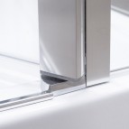 MI D55 dušas kabīne 1000 mm, Caurspīdīgs/Hroms 5