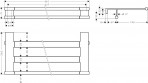 AddStoris S dvieļu plaukts 66 cm, Polished Nickel 2