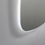 Duschy spogulis ar LED apgaismojumu 80x80 cm 4