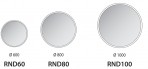Balteco R-sērijas spogulis ar LED apgaismojumu Ø80 cm 4