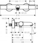 Ecostat Element vannas/dušas termostats, Brushed Bronze 2