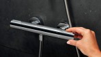 Ecostat Element vannas/dušas termostats, Stainless Steel Optic 3